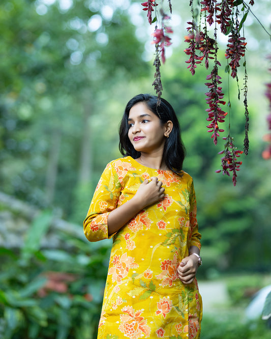 Bright Yellow Organza Co-Ord