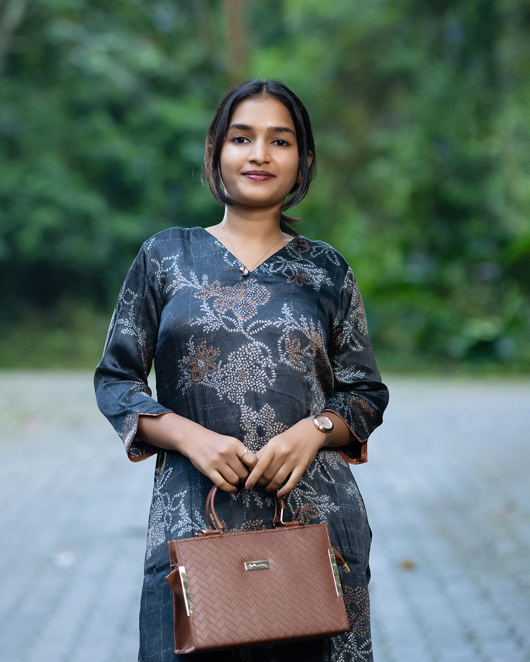 Black Bemberg Satin Co-Ord Set