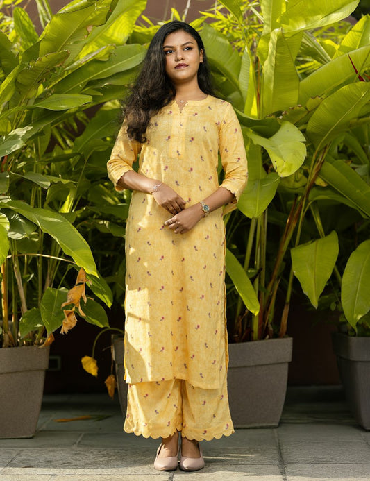 Yellow Linen Co-Ord