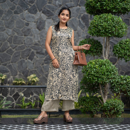 Paisley Printed Kurta & Palazzo Set