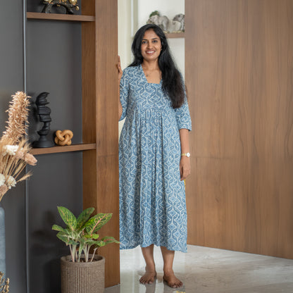 Breeze Printed Cotton Maxi Dress