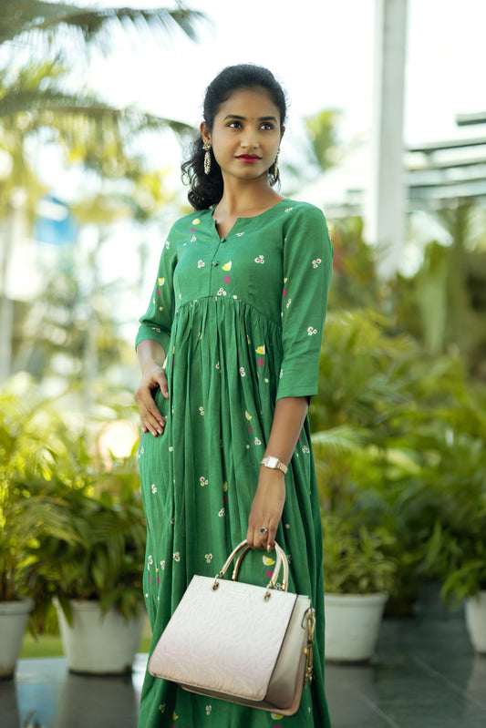 Green Printed Co-Ord