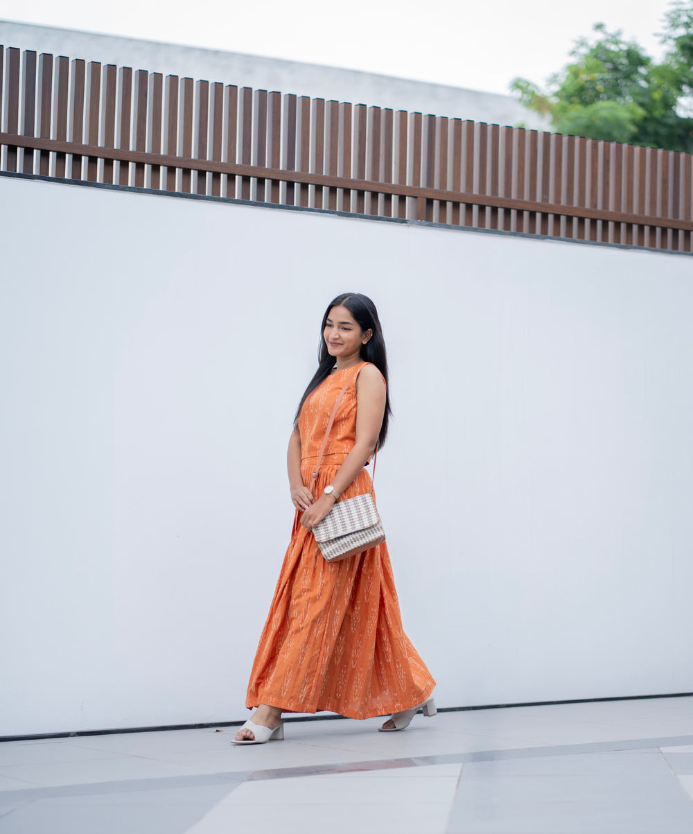 Ikkat Top & Skirt