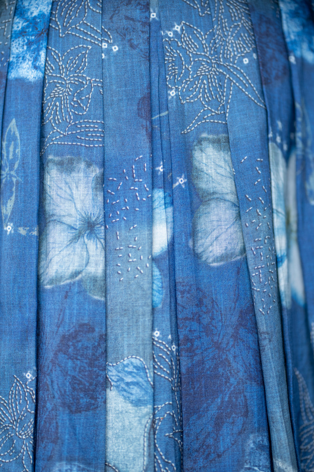 Blue Blossom Sleeveless Maxi Dress