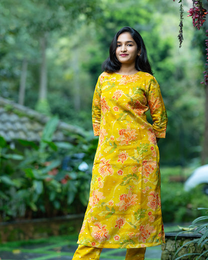 Bright Yellow Organza Co-Ord