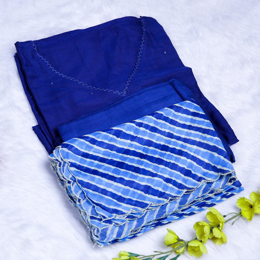 Royal Blue Elegance chudi Set