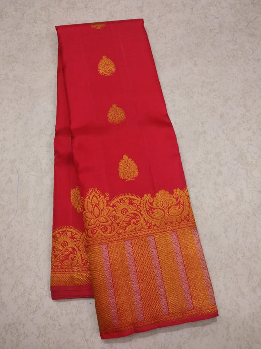 Kanjivaram Timeless Red Silk Saree