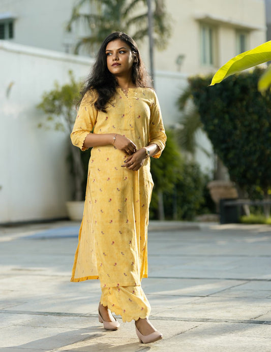 Yellow Linen Co-Ord