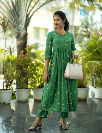 Green Printed Co-Ord